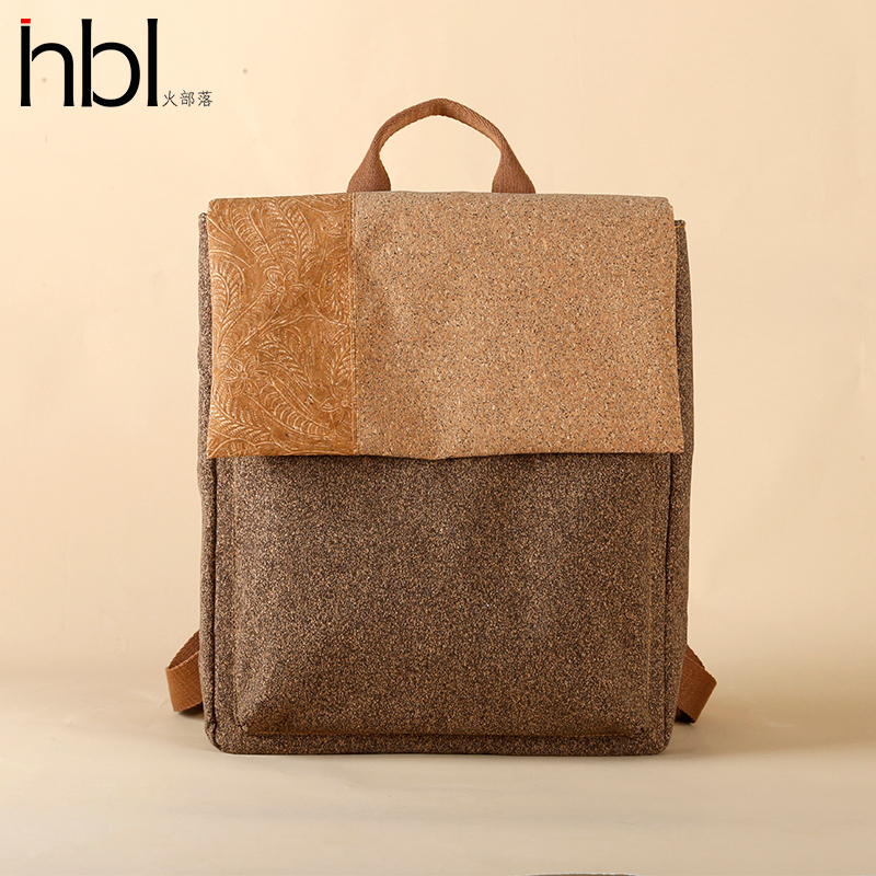 Original Design Backpack Cork Coffee Grounds Backpack Casual Computer Bag Personalized School Bag 2025 New Fashion