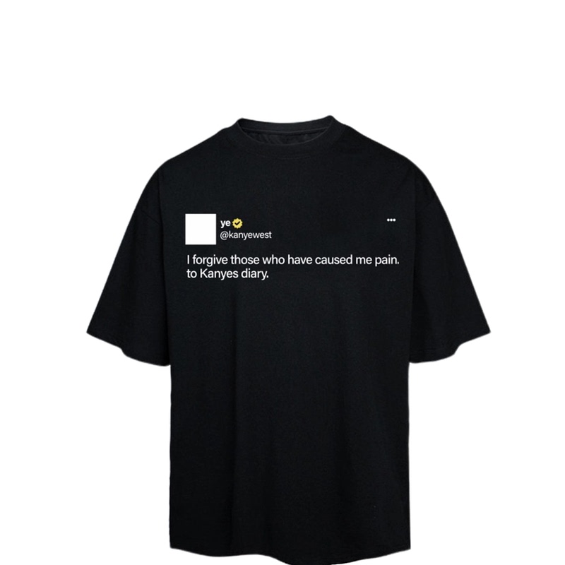 Kanye Classic Quotes Kanye Print Ice Cool Couple Trendy Casual Versatile Pure Cotton Short-Sleeve T-Shirt Kanye Classic Quotes Kanye Print Ice Cool Couple Trendy Casual Versatile Pure Cotton Short-Sleeve T-Shirt