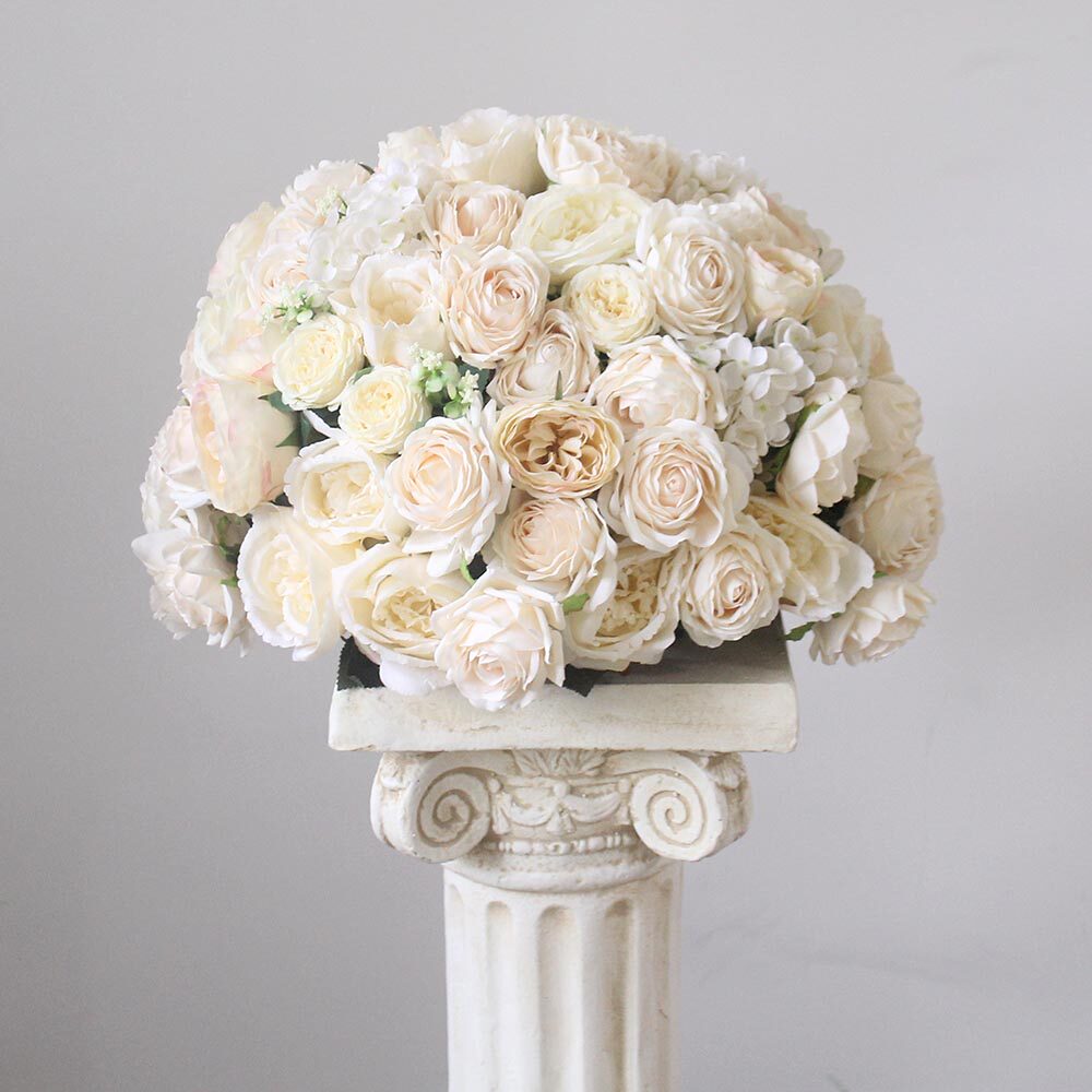 Simulation rose combination floral wedding decoration flower road lead flower table flower background decoration decoration photography shooting props