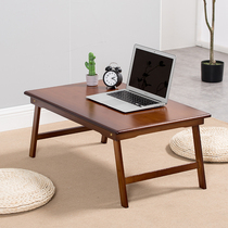 Laptop desk Bed desk Folding table Lazy small table Student dormitory learning solid wood Kang table