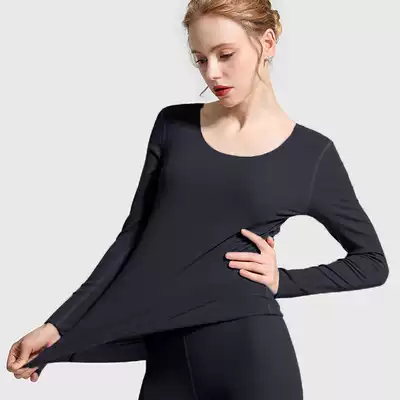 Seamless solid color modal bottoming shirt T-shirt women's long-sleeved round neck slim-fitting thin autumn clothes spring and autumn thin models