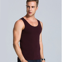 Fever De velvet no trace base shirt warm vest men mens youth middle-aged plus velvet thickened inner wear thin velvet autumn and winter