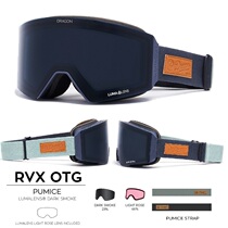 2021DRAGON Korean ski glasses Single double board Double lenses Asia Anti Fog Cylinders RVX Black Bicolor Band