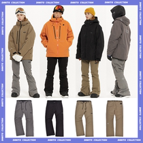 2021DIMITO Korean ski pants for men and women single double board waterproof wind abrasion resistant slim loose leg pants SIERA ES