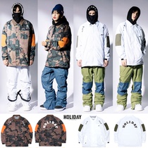 1819HOLIDAY Korean ski clothes men and women single double board waterproof wind warm jacket ski clothes