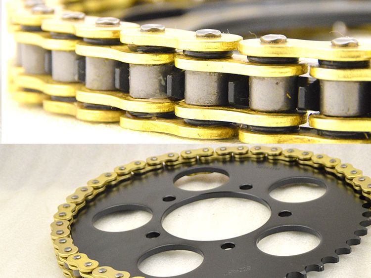 Phụ kiện xe mô tô phân khối lớn thể thao xe địa hình nhông xích cỡ răng 520 525 530 bộ xích - Phụ tùng xe máy