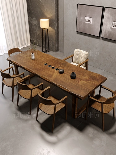 Столичный дерево Большой доска чайный стол и стул Комбинированность Простая современная домашняя чайная столик пивоваренный стол чайный стол