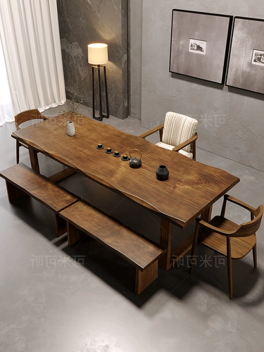 Столичный дерево Большой доска чайный стол и стул Комбинированность Простая современная домашняя чайная столик пивоваренный стол чайный стол