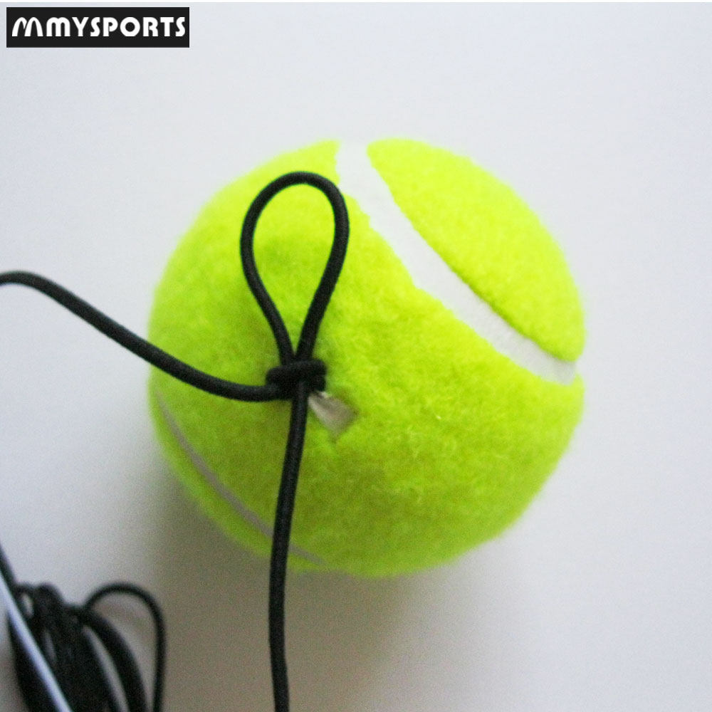 Training with rope tennis puppies resistant to biting ball Junior tennis trainer resistant to thickened net rebound tension ball