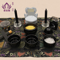 Тайский buddhare base ladihu black kit aminse burner line fingse for table water cup cup ghee lamp