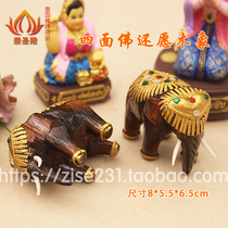 Thailand enshrines the four-sided Buddha altar lucky elephant lucky goddess Chongdi Buddhist supplies Buddha card shell