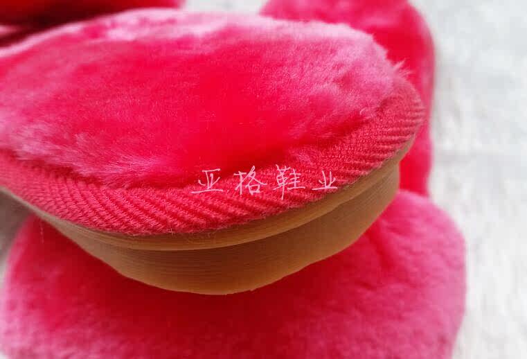 Pantoufles enfants en suède pour hiver - semelle caoutchouc - Ref 1017710 Image 30