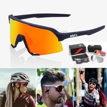 Color-changing cycling glasses 100% S3 goggles mountain bike running marathon windproof goggles day and night