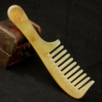 Corner edge curls Wide tooth comb Coarse tooth head massage comb Sheep horn comb Plus female massage horn comb