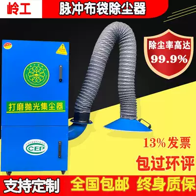 Mobile pulse bag blower industrial environmental protection equipment boiler polishing and polishing laser cutting vibration dust collector