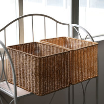 Day-Style Cabinet Basket Case of basket Imitation Vine-knitted bookcase Box Tea Table Cabinet Containing items Basket