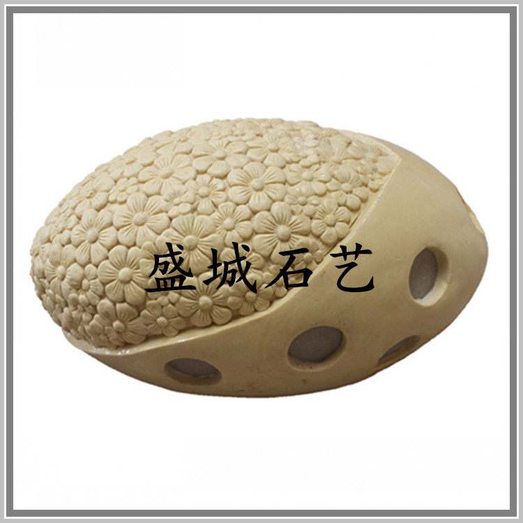 Sandstone European-style embossed TV sandcarved wall artificial sandstone lamp room inside and outside decorated sandstone light transmission light grass to bury light