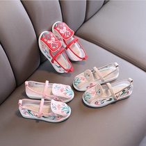 Sandals Super Soft Summer Childrens spot antique pink toddler simple breathable Chinese style shoes Hanfu shoes