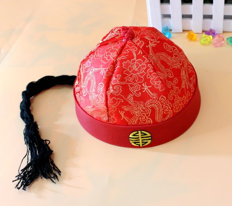 Silk satin multicolored children Agohat less lord hat adult hat too man's crown hat and hat don hat red yellow black red-Taobao