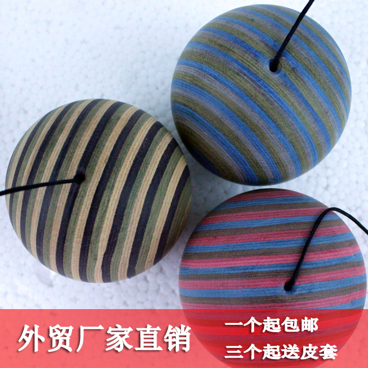 Log multi-color technology wood sword ball skill ball KENDAMAN exported to the United States beech creative gift