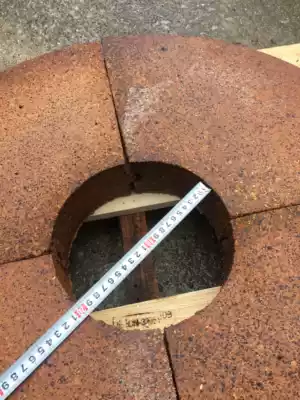 1 m diameter furnace cover inner diameter 300mm thickness 80mm floor furnace cover melting aluminum furnace cover refractory furnace cover