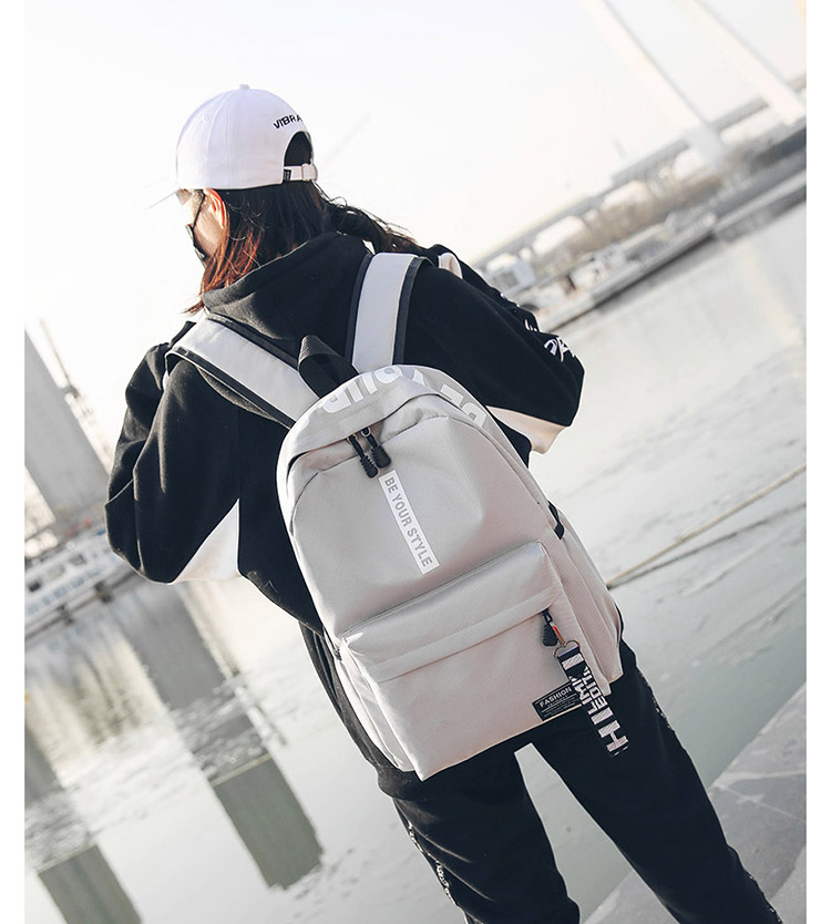 Túi nữ phiên bản Hàn Quốc Harajuku ulzzang khuôn viên cảng gió ba lô nam chụp hình du lịch ba lô thủy triều học sinh trung học balo đẹp nam