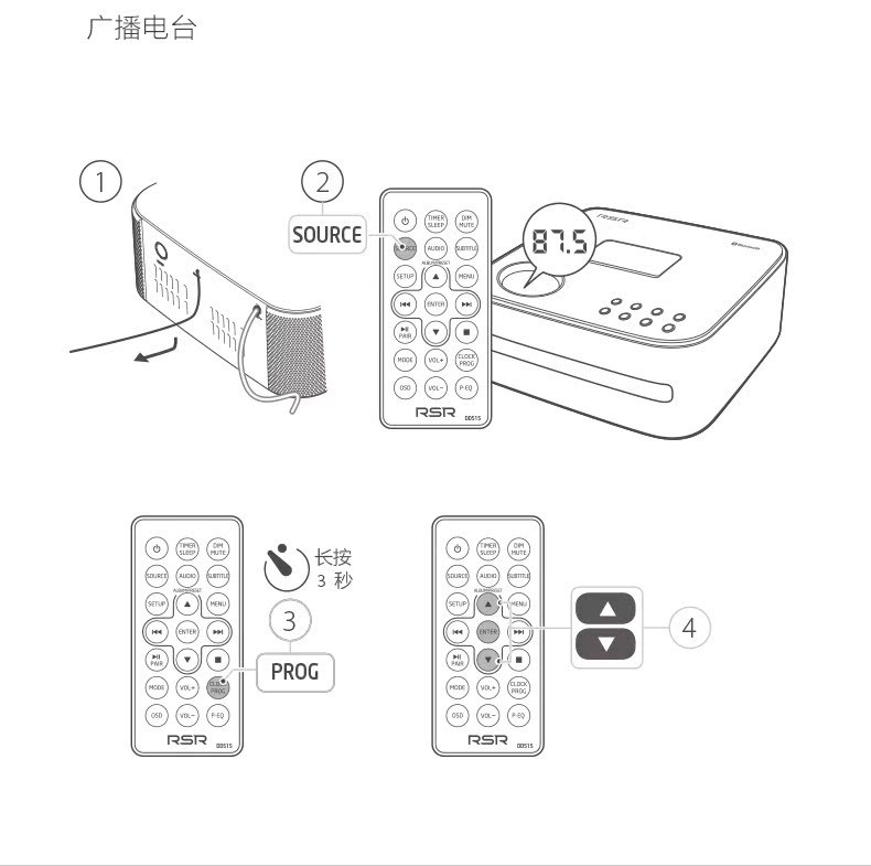 RSR DD515苹果音响底座iphone6手机音箱CD/DVD胎教音响ipad低音炮