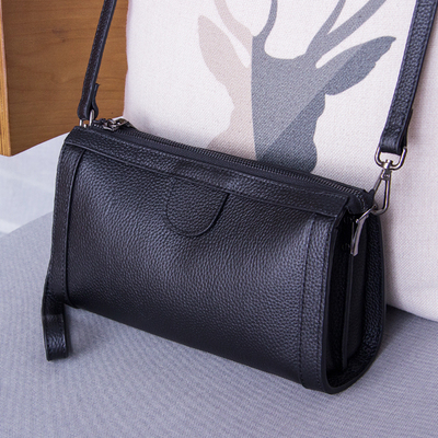 Hong Kong Small Bag Bag girl 2023 new style Han handbag female with a soft cow skin bag