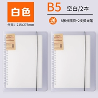 (Белый+белый) b5 blank (2 книги)