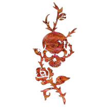 Japanese JOCKOMO Skull Rose Guitar Sticker Electric Wood Folk Bass Body Guard Panel Decoration Sticker