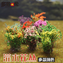  Doraemon] Shrubs and flowers sand table construction outdoor plant forest garden model landscape design diy materials