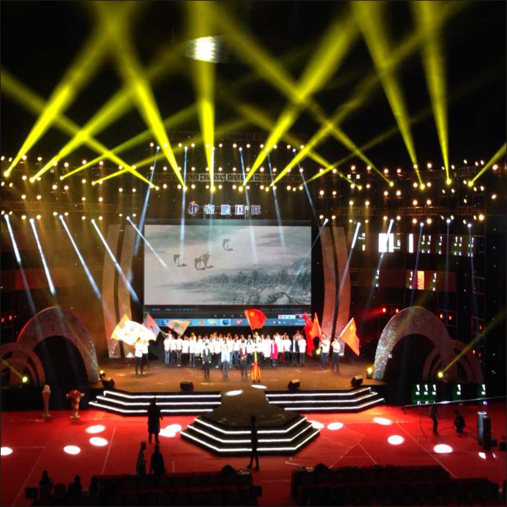 Space Rack Tent Stage Performance Truss Light Sound p3p4 Full Lantern Display Eurostyle Car Show Canopy House Rental