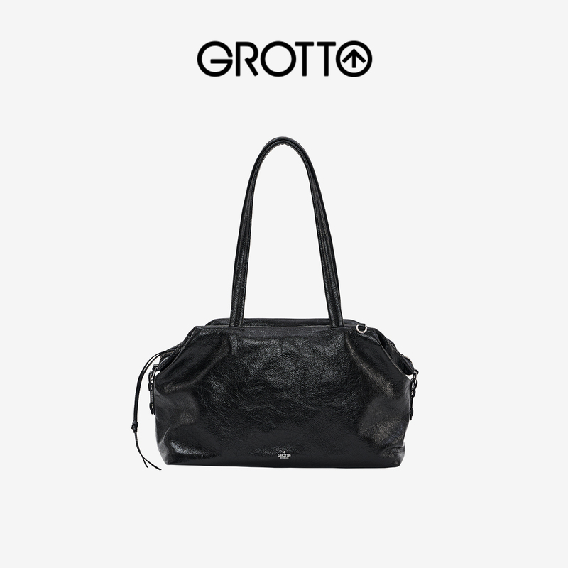Grotto 26Th Anniversary New Weekend Series Leather Tote Shoulder Crossbody Bag