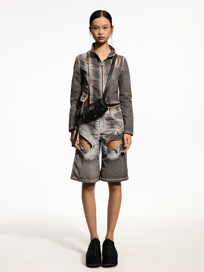 [New Year's Gift] Grotto Genderless Black Stone Bag Mini Pleated Genuine Leather Shoulder Crossbody Bag Small Bag