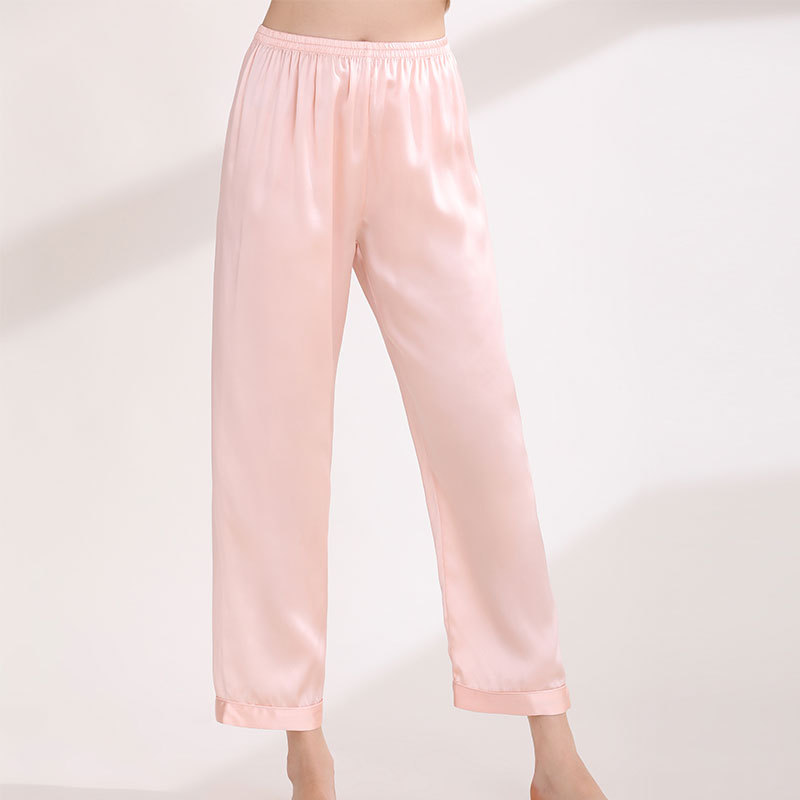 Silk Pajama Pants, Mulberry Silk Long Pants, Straight-Leg Women's Spring and Summer Home Pants, Loose-Fitting Hangzhou Silk, Simple and Skin-Friendly Single Pants Silk Pajama Pants, Mulberry Silk Long Pants, Straight-Leg Women's Spring and Summer Home Pants, Loose-Fitting Hangzhou Silk, Simple and Skin-Friendly Single Pants
