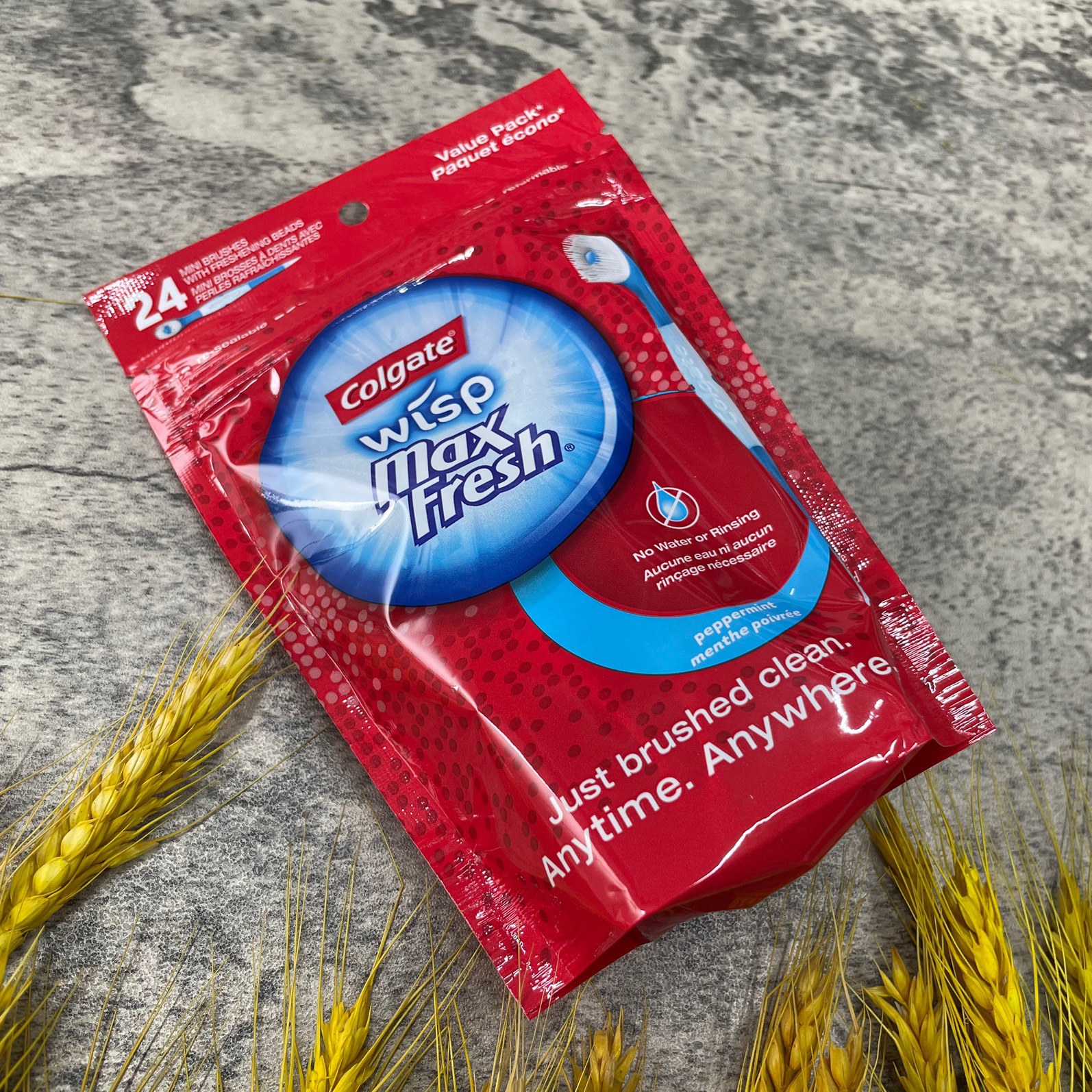 American Colgate Colgate Mini Bead Toothbrush wisp free rinsing portable one-time travel 24 pieces