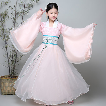 儿童唐装汉服古装套装冬装仙女服公主贵妃女童