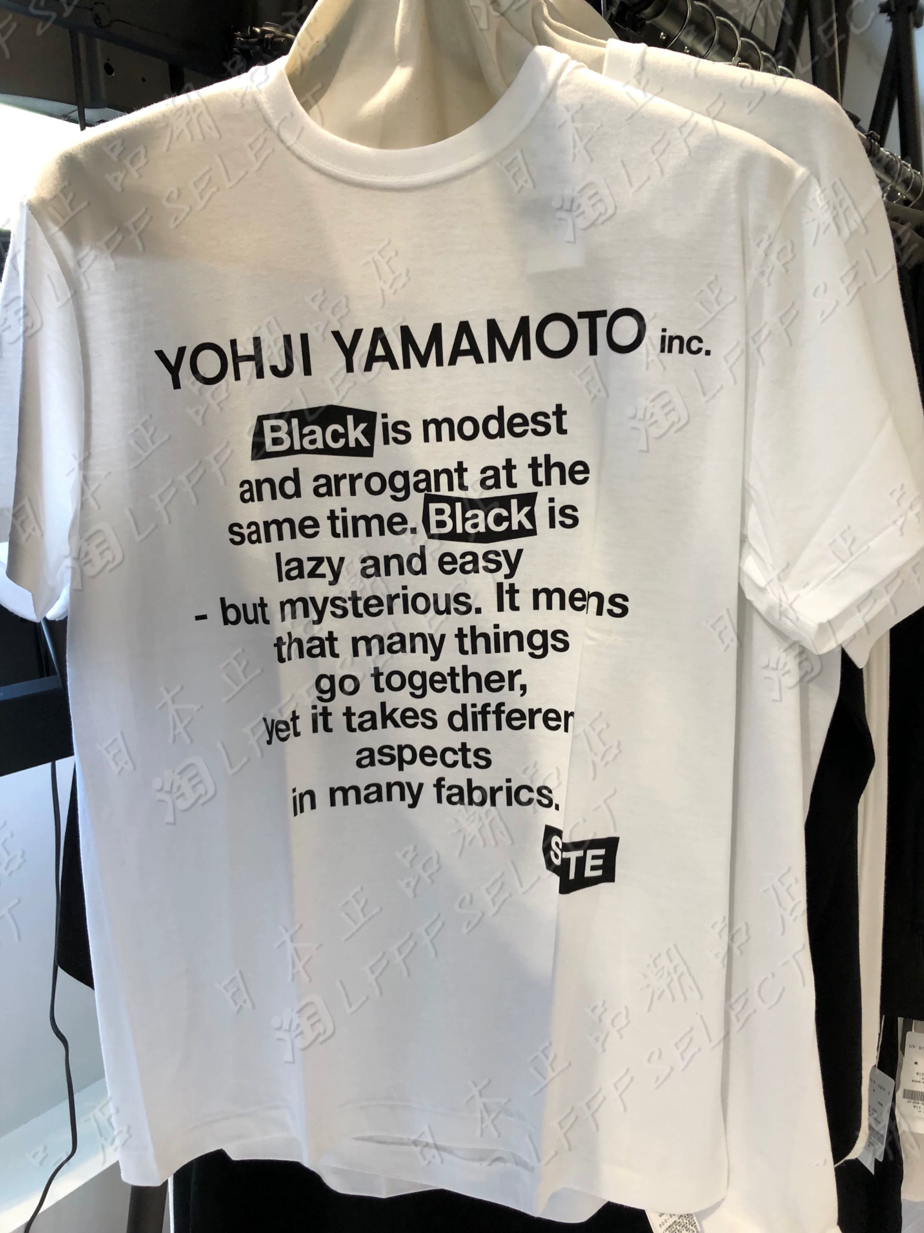 Японский закупочный агент Ямamoto Ёшиji s'yte SYTE Graphic Classic English Quotes Short Sleeve TEE
