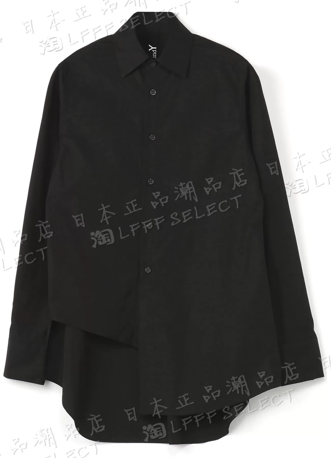 Японский закупочный агент Yamamoto Yoshi GroundY Classic Dingfan cotton асимметричный крой рубашка