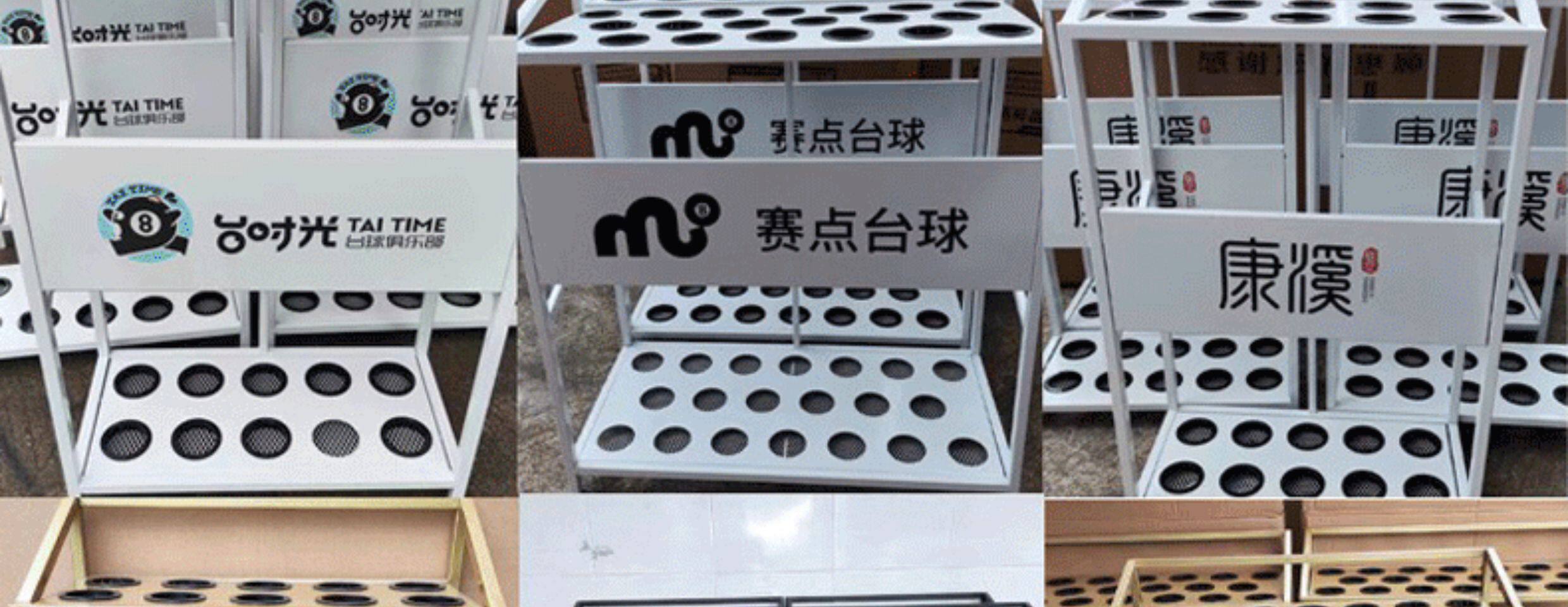 товар из китая 台球杆放置架球房落地收纳置物球杆架台球桌配件用品支架子球杆柜 Far from positive