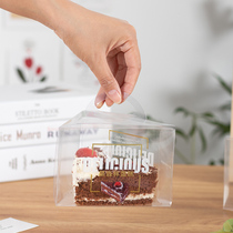Black Forest Cake Box Tirami Sumulus Pieces Packaging Box Baking West Point Transparent Hand Packaging Box