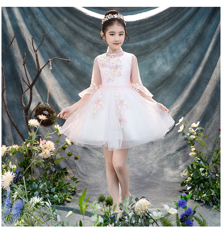 2018 mới cho trẻ em váy công chúa váy pettiskirt guzheng trang phục cô gái sinh nhật váy hoa cô gái đồ vest cho bé trai sơ sinh