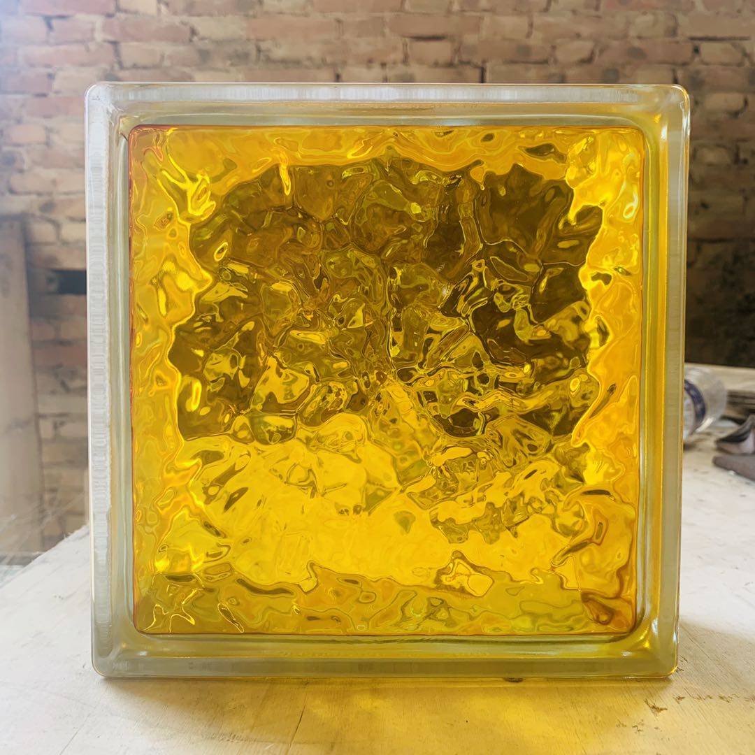 Colour tailor-made hollow glass brick light transmission partition wall transparent impermeable person bedroom dining room Dressing Room Crystal Brick