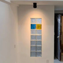 Hollow Glass Brick Crystal Brick Partition Wall Transparent Square Toilet Bathroom Creative Home Furnishing