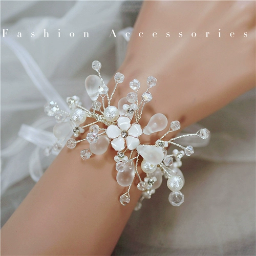 Корейский цветок на запястье, свежий детский танцующий браслет, для подружки невесты