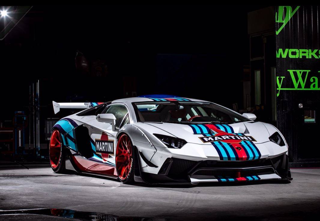 9号民用模型1/24 兰博基尼 LB Aventador Martini水贴 适配青岛社-Taobao