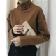 Áo thun cổ cao dày mùa thu đông 2018 phiên bản mới của Hàn Quốc của áo sơ mi dài tay mỏng manh hoang dã áo phông nữ cao cấp