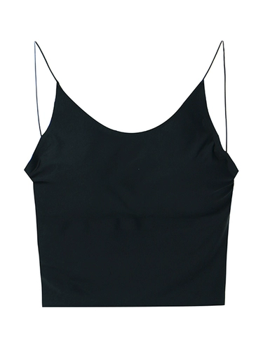 Сексуальный шелковый топ с чашечками, нижнее белье, черное белье для повседневной носки, тонкий ремешок, с открытой спиной