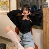 Черный кардиган, тонкая летняя куртка, летнее платье-комбинация, накидка, короткий жилет, защита от солнца