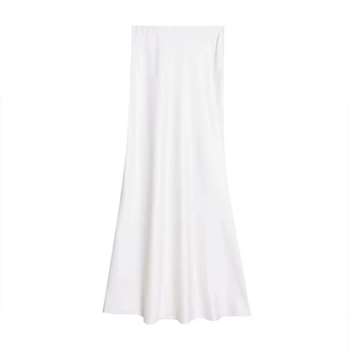 Летняя длинная юбка, рыбий хвост, изысканный стиль, с акцентом на бедрах, А-силуэт